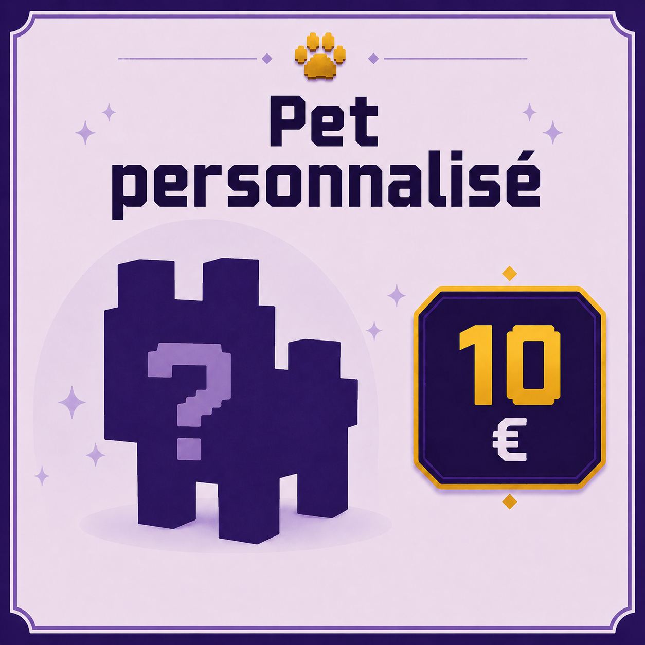 pet personnalisé •  10 €